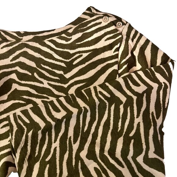 Jessica London Womens top tunic 26-28 3X 4X animal print Long Sleeve NWT - Picture 1 of 9